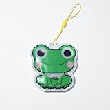 アニマル反射キーホルダー　LED2灯シグナル内蔵　カエル