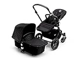 Bugaboo Cameleon3 Stroller, LIMITED EDITION Intense Black with Shiny Chevron Seat Fabric by Bugaboo 