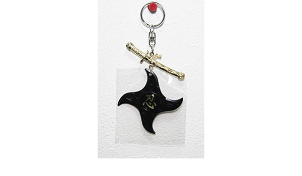 Amazon Co Jp 日本のお土産 キーホルダー 忍者手裏剣刀付き Japanese Souvenir Ninjya Syuriken Sword Key Holder ホーム キッチン