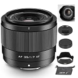 VILTROX 35mm F1.7 XFマウントレンズ、大口径APS-C STMオートフォーカスプライムレンズ、富士フイルム Fuji XFマウントX-E4 X-H1 X-Pro3 X-S10 X-T4 X-T10 X-T20 X-T30 XT30II X-T200 X-H2 X-H2S X-T5 X-S20 X-T50 X-M5用