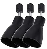 3個セット ダクトレール用 E26 照明器具 ブラック ダクトレール照明 レールライト レール ledライティングバー用スポットライト リビング 廊下 寝室 商業施設 店舗展示場 角度調節（電球なし）