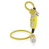 Leviton GFM20-3C 20-Amp 120-volt Manual Reset 3-Feet Cord Set [並行輸入品]