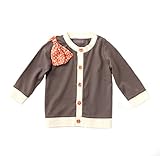 D.fesense リボン付カーデ ブラウン 90cm AP55414790