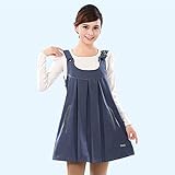 電磁波カット服 電磁波カットエプロン 電磁波対策エプロン 電磁波防止デ 電磁波防止キャミソール 抗放射線マタニティドレス 抗放射線マタニティスカート すべての季節に着用可能 18169A (ネイビー,