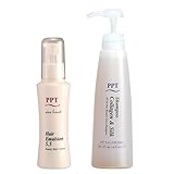 アイナボーテ トリートメント不要 PPTコラーゲン&シルクシャンプー脂性肌～普通肌用（ふんわり）、PPTヘアエマルジョン5.5セット