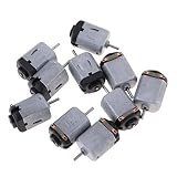 10個130 DCモーター、ミニ電動機、DC 3V-4.50高速トルク