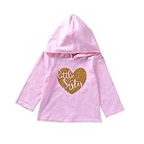 三番目の店　新生児 幼児の赤ちゃん ハートのスウェット シャツのプルオーバーの服 (80)