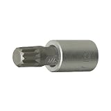 (STRAIGHT/ストレート) 3/8"(9.5mm) スプラインビットソケット M12ｘ50(mm) 10-514