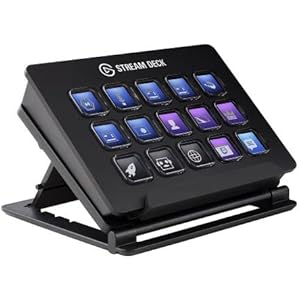 Elgato Stream Deck【15キー配列】ライブコンテンツ作成用のコントローラー 配信者向けデバイス OBS/Streamlabs/Twitch/YouTube連携(調節可能なスタンド付き)Windows 10/macOS(10.13とそれ以降)対応