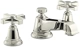 KOHLER K-13132-3A-SN Pinstripe Pure Widespread Lavatory Faucet, Vibrant Polished Nickel [並行輸入品]