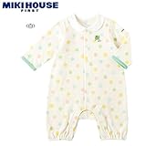 MIKIHOUSE FIRST(ミキハウスファースト)クローバーとてんとう虫の水玉柄カバーオール ８０cm,白