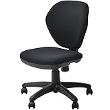 オフィスコム オフィスチェア デスクチェア コンパクト ひじ無し ブラック ワークスチェア WORKS-CHAIR-BK