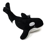 Cuddle Barn 6 " x 2.5 " Musical Orca Plush with Clip
