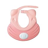 Hangnuo　シャンプーハット　子供大人　シャンプーキャップ　洗髪用帽子　お風呂　調整可能　漏れない　 (ピンク)