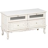 家具 便利 おしゃれ リビングボード（アンティークホワイト） 101102500