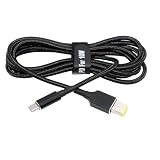 Cablecc USB-C 100W 20V 入力から長方形ジャック PD 電源 65W 出力充電ケーブル QC PD タイプ C をサポート Thinkpad X1 Legion Y7000P ノートパソコン用