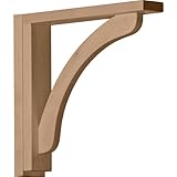 Ekena Millwork BKT02X12X12RERO 2 1/2-Inch W by 12 3/4-Inch D by 12 1/4-Inch H Reece Shelf Bracket, R