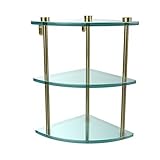 Allied Brass NS-6-ORB Triple Corner Glass Shelf Antique Copper [並行輸入品]