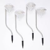 Bits and Pieces - Solar Powered LED Color Changing Garden Path Lights - Garden Décor - Illuminate yo
