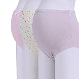 Hzjundasi 3Pcs 調節可能な マタニティ High Waist 下着 妊娠中の女性 Support パンティー