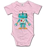 MIKALミカオ　赤ちゃん 男の子 女の子 綿 モダンなロボット ロンパース 半袖 ジャンプスーツ