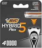 BIC(ビック) フレックス5 カミソリ(5枚刃+1ピンポイント仕上げトリマー) 替刃 4個入