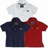 AMERICAN LIVING ポロシャツ 半袖 【ホワイト・ネイビー・レッド】　【1歳?4歳】 (4T　（4歳）, ホワイト) [Baby Product]