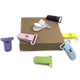 Kissteether 30pcs 赤ちゃんのおしゃぶりクリップ安全なプラスチック製の赤ちゃんのおしゃぶりクリップ混合色の緑の赤ちゃんのおしゃぶりクリップ赤ちゃんのおしゃぶりのネックレス/ブレスレット