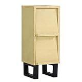 arne ディスプレイラック フラップ扉 日本製 完成品 本棚 北欧 おしゃれ 2段 glande 1×2 メープル