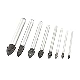 uxcell ガラスタイルドリルビット　ドリルビット　ミラー　8イン1セット 3-14mm幅