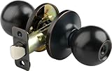 Brinks 2112-150 Ball Style Door Knob with Privacy Key for Bedroom and Bath, Tuscan Bronze by BRINKS
