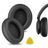 Geekria イヤーパッド互換性 パッド アンカー Anker Soundcores Life Q30, Life Q35 BT ヘッドホンに対応 パッド イヤー/イヤーカップ (プロテインレザー/ブラック)