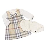 [バーバリーベビー] BURBERRY BABY ベビー服 アンサンブル (長袖Tシャツ・ワンピース・カーディガン) B9K152 12Mサイズ