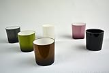 透明感のあるシックな色調の 植木鉢 ポングラデーション ６色セット ２号用（クラシック）