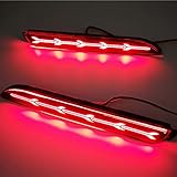 リフレクター トヨタ レクサス ISF USE20 アルファード ヴェルファイア カローラ カムリ50系 ヴォクシー カムリ50系 マークX 130系 ウィッシュ ダイハツ ハリアー60系 クラウン 210系 流れるウインカー LEDスモールブレーキライト ファイバー 改装車パーツ [並行輸入品] （飛行機仕様）