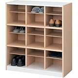VALUtec PLスリッパシューズラック2 ロー 3列 18足用