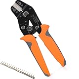 アイウィス(IWISS) 精密同時圧着ペンチ ラチェット式 オープンバレル端子 極小端子 SH ZHコネクタ用 0.08〜0.14mm2 SN-03BM