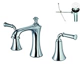 Yosemite Home Decor YPH1B280-PCWD Two Handle 8-Inch Widespread Lavatory Faucet, Polished Chrome Fini