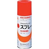 ロックペイント 元気アクリルラッカースプレー きいろ 300ml H62-8824-65