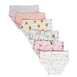 Closecretキッズシリーズソフトコットンパンティー少女パンツの盛り合わせ(6枚入り)(スタイル2, 2-3歳)