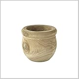 小物入れ かご バスケット 木製 プランター 植木鉢 CARVING POT HOLE S