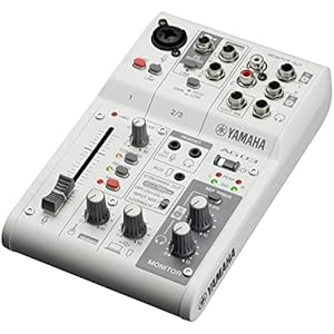 ヤマハ(YAMAHA) ライブストリーミングミキサー 3チャンネル ホワイト AG03MK2 W