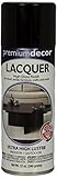 General Paint & Manufacturing PD-1353 Premium Decor Spray Lacquer with 360-Degree Spray Tip, Black, 