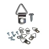 100パック画像フレーム三角形リングハンガーHeavy Duty Pro画像ハンガーネジで1 1 / 8 " x 9 / 16 " 1000 Pack