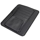 GoodsLand 【 4カラー 】サンバイザーポケット 車載 カードポケット 収納 ポケット カード GD-CARPK-BK