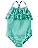 カーターズ Carter's ベビー 水着 紫外線カット UPF50+ Carter's Eyelet Ruffle Swimsuit 4T (98-105 cm)
