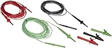 Fluke TL1550EXT 3 Piece Extended Test Lead Set with Alligator Clips 5000V DC Voltage 20A Current 300