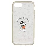 グルマンディーズ ディズニーキャラクター/IIIIfit Clear iPhoneSE(第2世代)/8/7/6s/6(4.7インチ)対応ケース ミッキーマウス DN-684A グレー