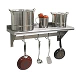 Advance Tabco ps-12 – 72 72でWide Shelf w /ポットラック、壁マウント、12 in D、SS、各