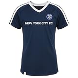 MLS Nycfc Girls半袖クラブトップ、Collegiate Navy , Medium ( 10 – 12 )